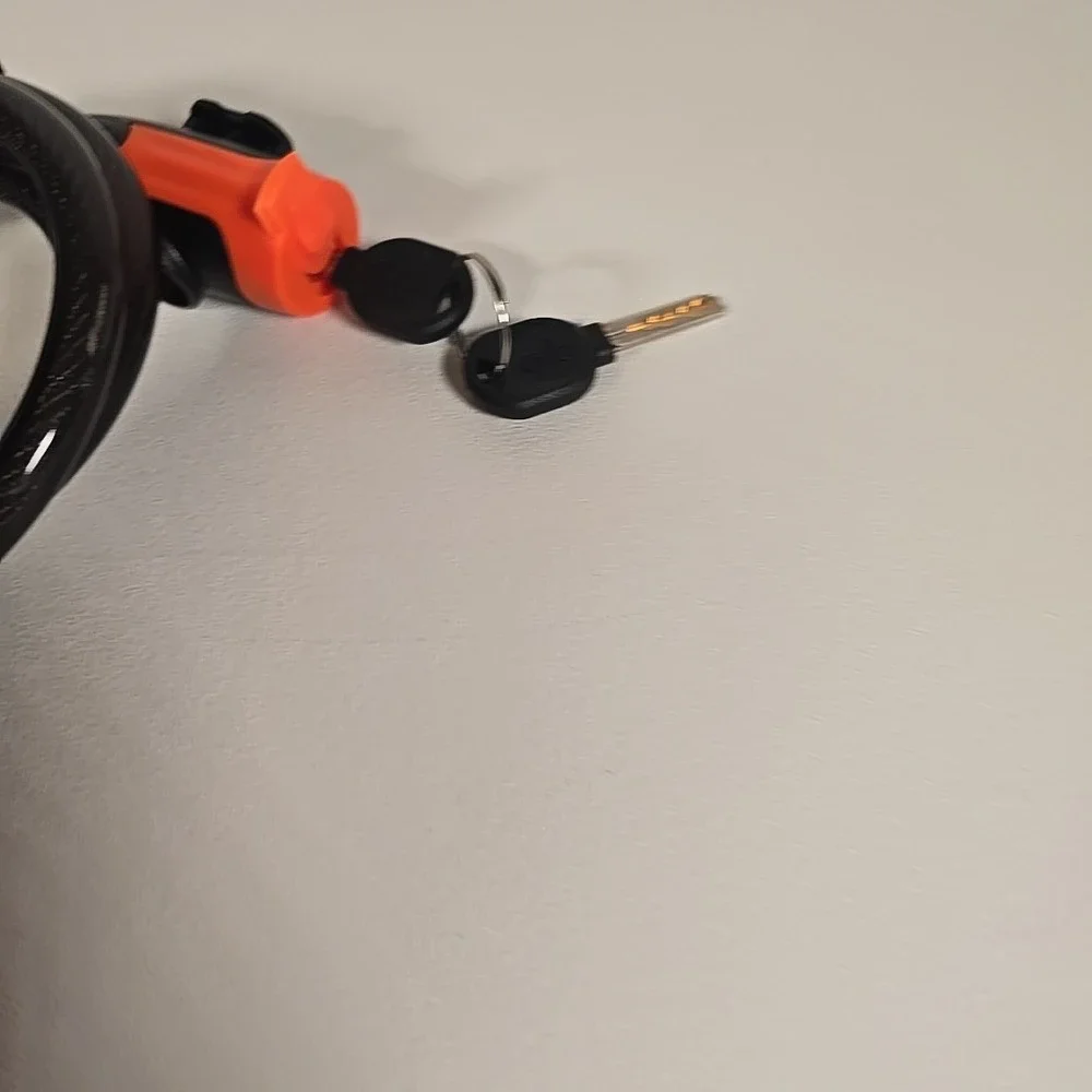 Bike Lock,‎ 1/2 Inch Thick Bike Lock Cable Coiled Secure Bicycle Lock with Keys
